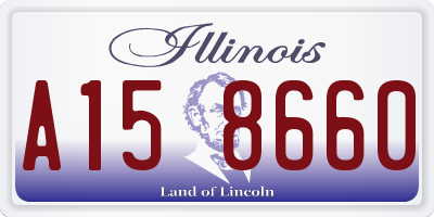 IL license plate A158660