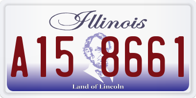 IL license plate A158661