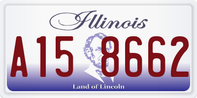 IL license plate A158662