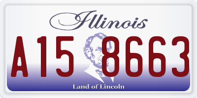 IL license plate A158663