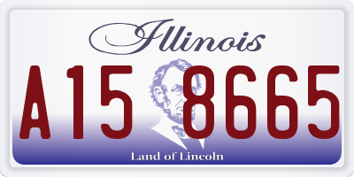 IL license plate A158665