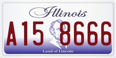IL license plate A158666