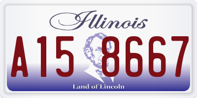 IL license plate A158667