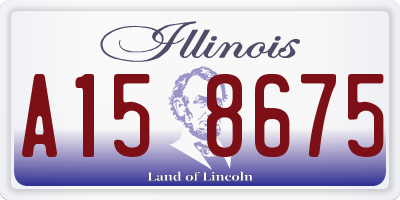 IL license plate A158675
