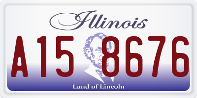 IL license plate A158676