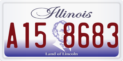 IL license plate A158683