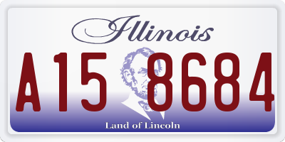 IL license plate A158684