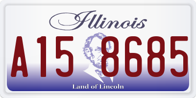 IL license plate A158685