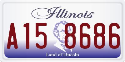 IL license plate A158686