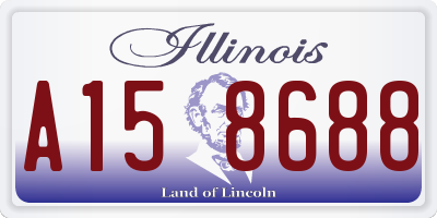 IL license plate A158688