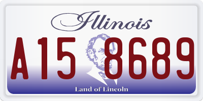 IL license plate A158689