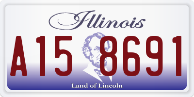 IL license plate A158691