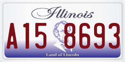 IL license plate A158693
