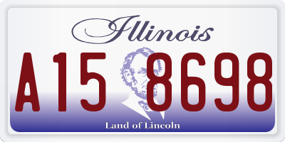 IL license plate A158698