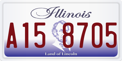 IL license plate A158705