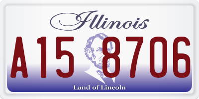 IL license plate A158706