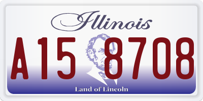 IL license plate A158708