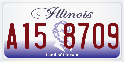IL license plate A158709