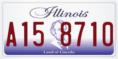 IL license plate A158710