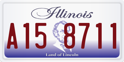 IL license plate A158711