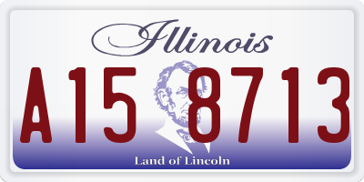 IL license plate A158713