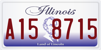 IL license plate A158715