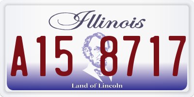 IL license plate A158717
