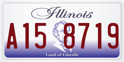 IL license plate A158719