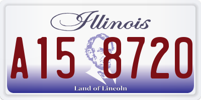 IL license plate A158720