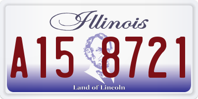 IL license plate A158721