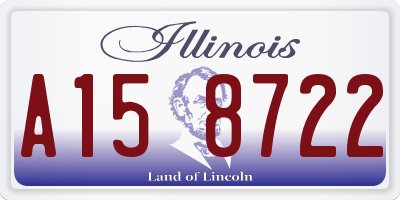 IL license plate A158722