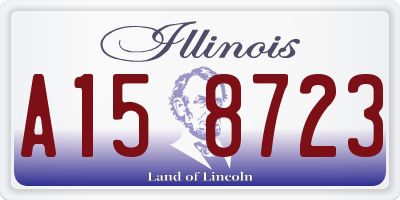 IL license plate A158723