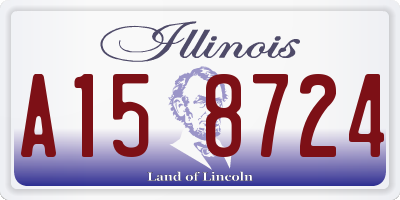 IL license plate A158724