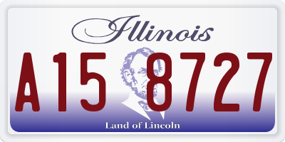 IL license plate A158727