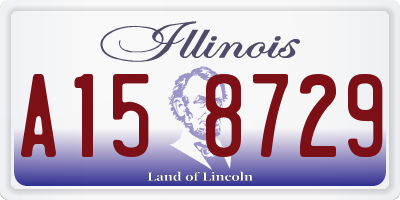 IL license plate A158729