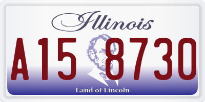 IL license plate A158730