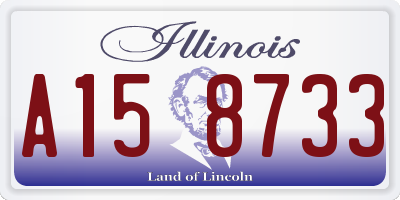 IL license plate A158733
