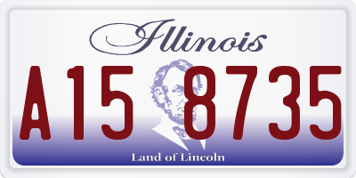 IL license plate A158735