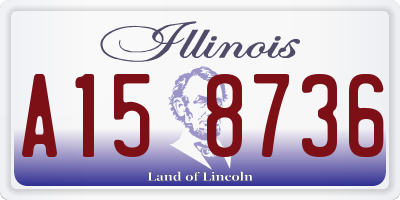 IL license plate A158736