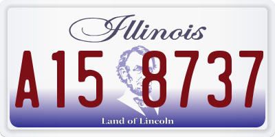 IL license plate A158737