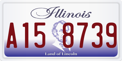 IL license plate A158739