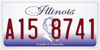 IL license plate A158741