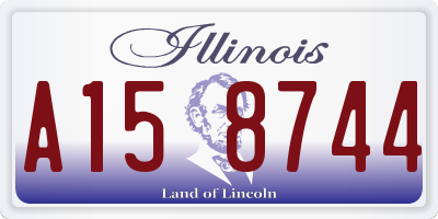 IL license plate A158744