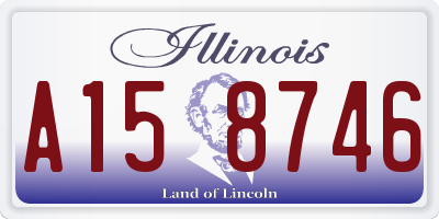 IL license plate A158746