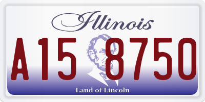 IL license plate A158750