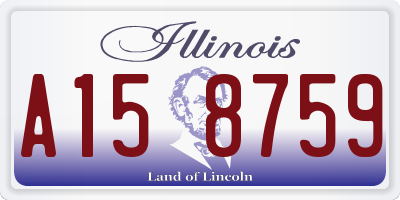 IL license plate A158759