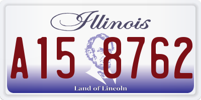 IL license plate A158762