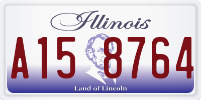 IL license plate A158764