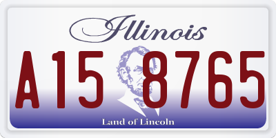 IL license plate A158765