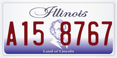 IL license plate A158767